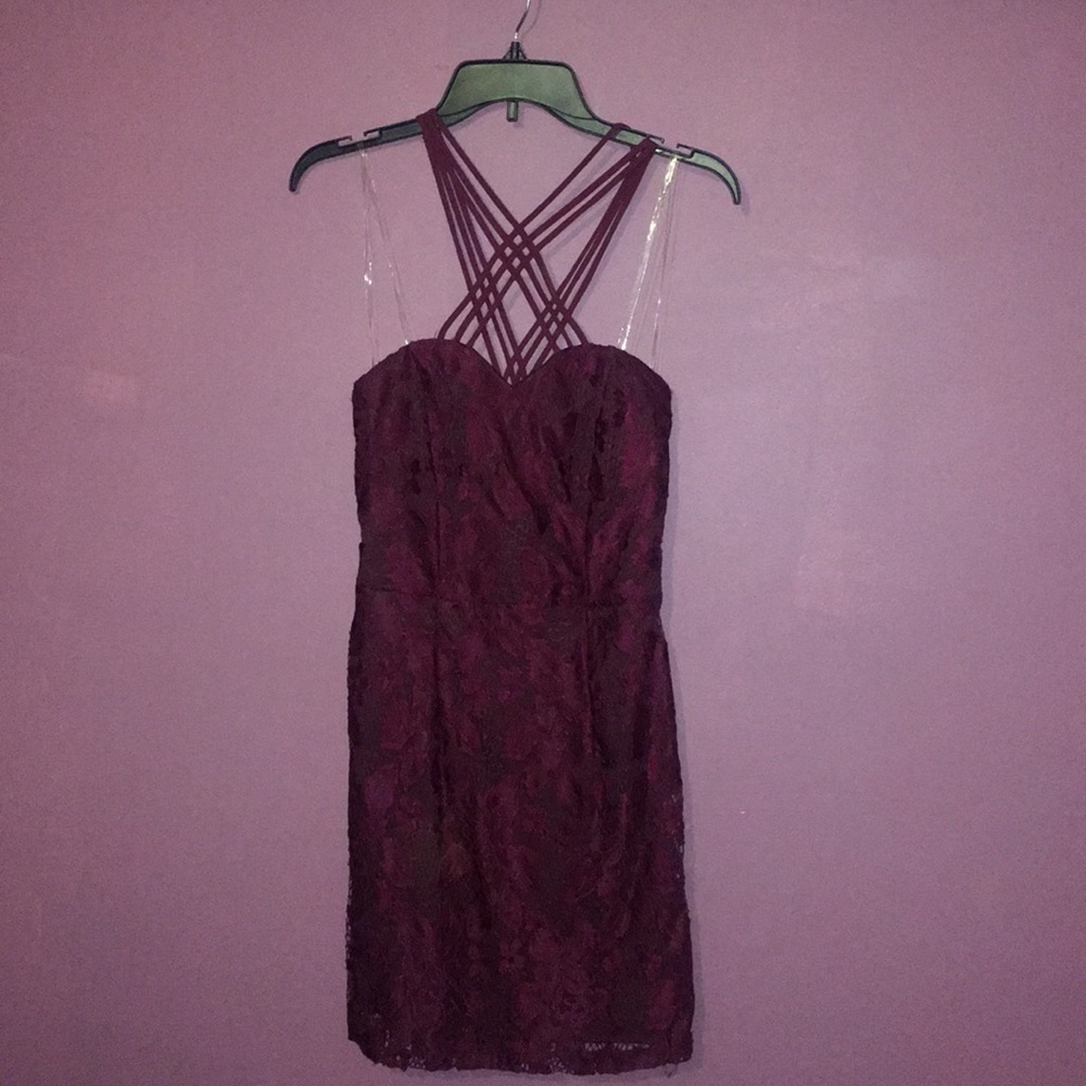 Burgundy tight fits size 5